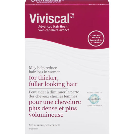 Viviscal Extra Strength Advanced Hair Health Supplement 60 capsules front package