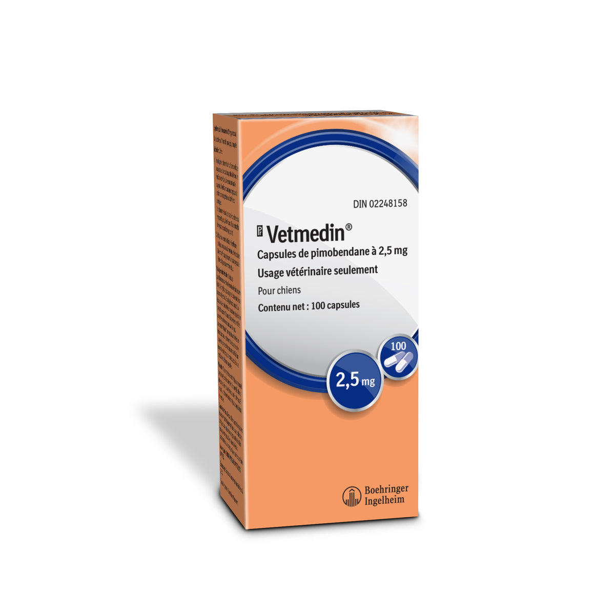 Vetmedin for Dogs, 2.5 mg, 100 Capsules - view 1