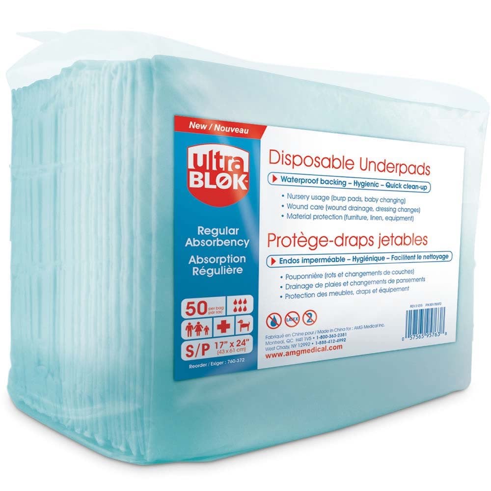 Disposable Underpads for Regular Absorbency - 17 in x 24 in - product image 1