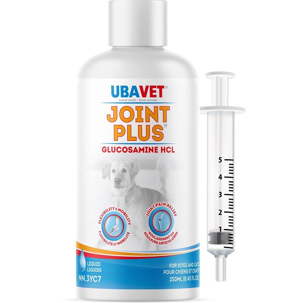 Joint Plus Glucosamine Hcl Liquid Formula for Cats and Dogs - 250 mL - product image 1