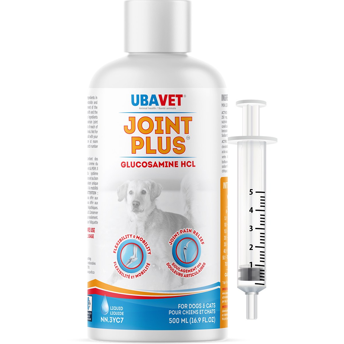 Joint Plus Glucosamine Hcl Liquid Formula for Cats and Dogs - 500 mL - product image 1
