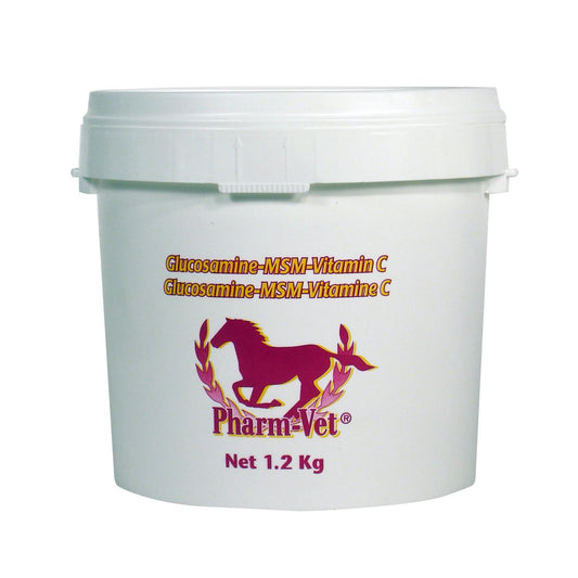 Glucosamine MSM Vitamin C for Horses 1.2 kg Pail - Default Title - product image 1