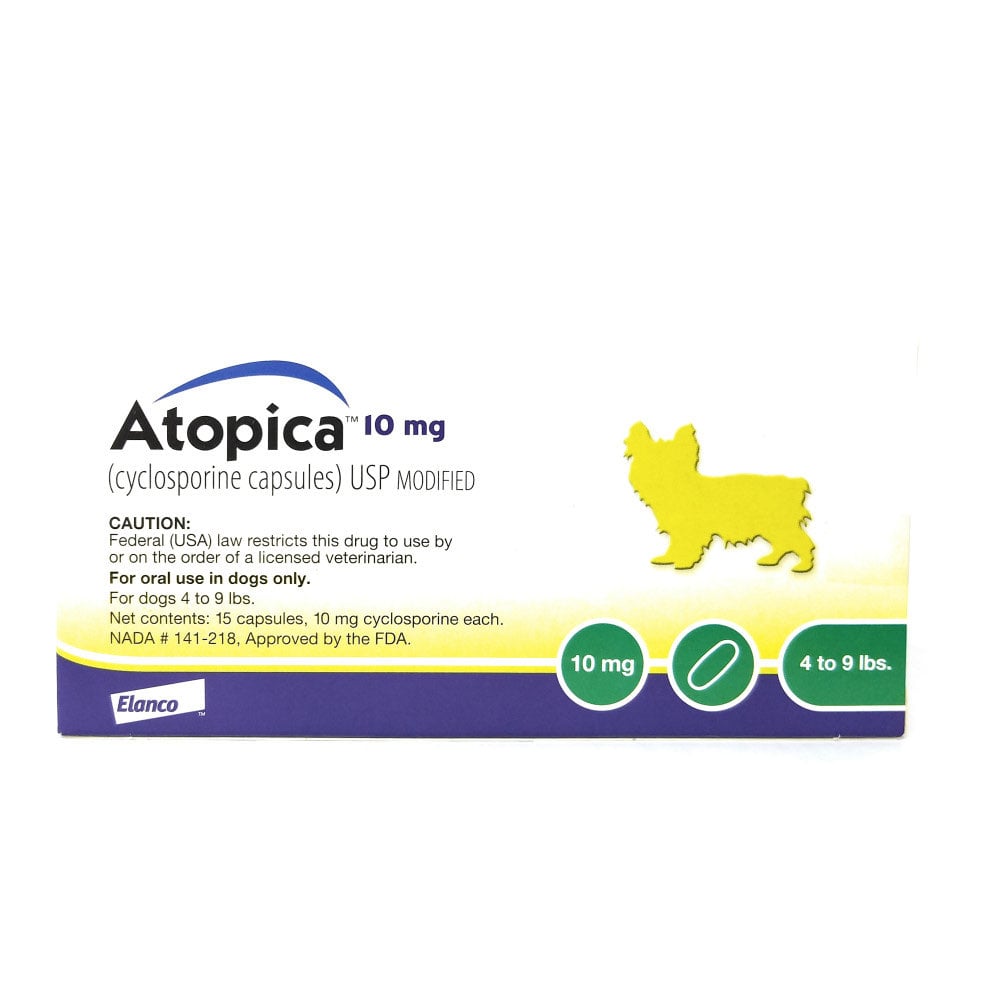 Atopica for Dogs, 10 mg, 15 Units
