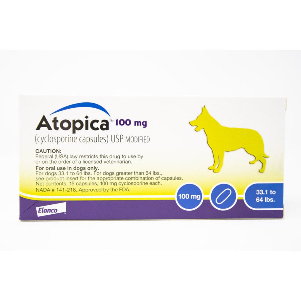 Atopica for Dogs, 100 mg, 15 Capsules