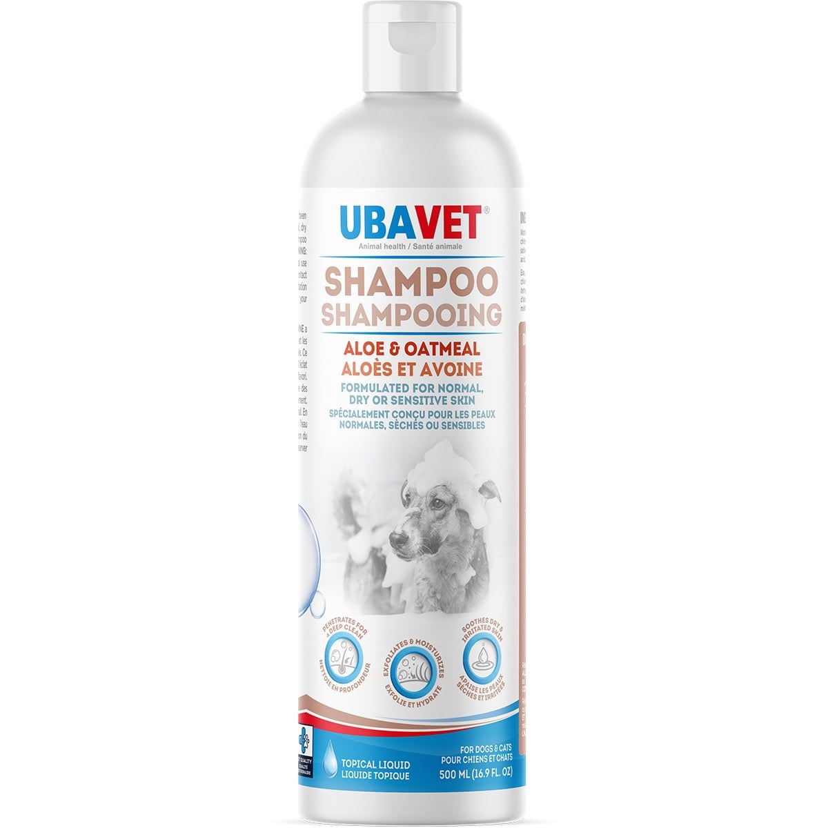 Aloe and Oatmeal Shampoo for Cats and Dogs 500 mL Bottle - Default Title - product image 1