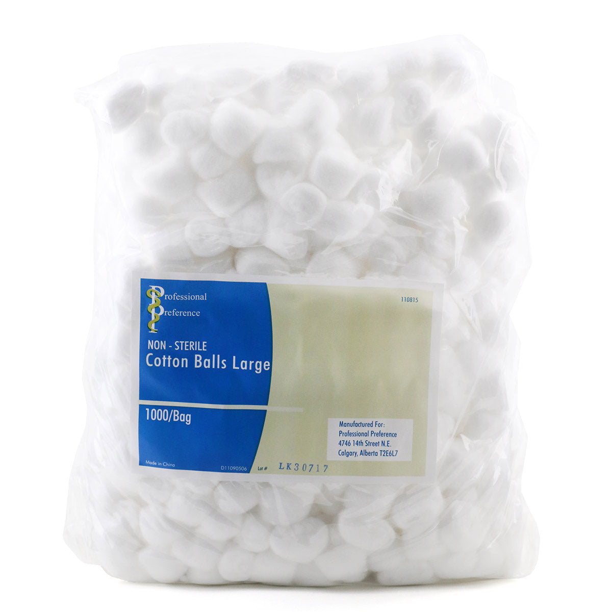 Professional Preference Cotton Balls, White, Large (Bag of 1, 000) - Default Title - product image 1