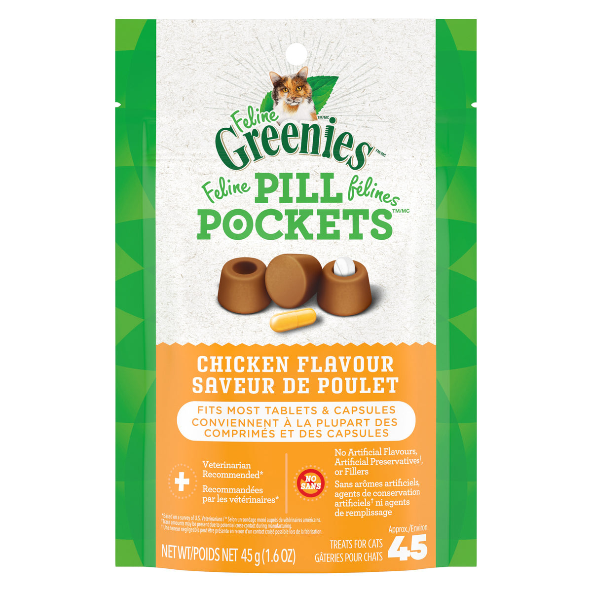 Pill Pockets Capsules or Tablets for Cats - Chicken - product image 1