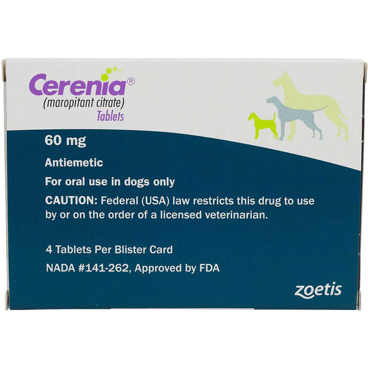 Cerenia for Dogs, 60 mg, 4 Tablets