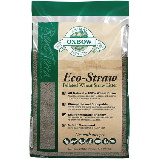Eco-Straw Wheat Straw Litter for Small Pets 20 lb Bag - Default Title - product image 1