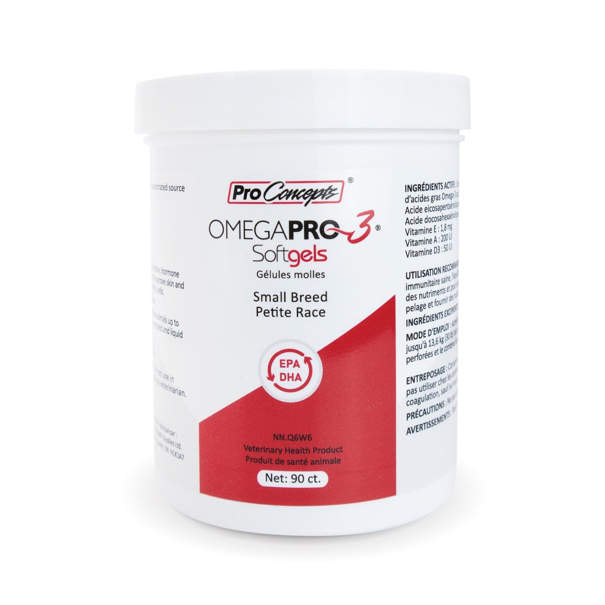 Omegapro 3 for Small Breeds for Dogs Capsule - 90 Softgels Test - product image 1