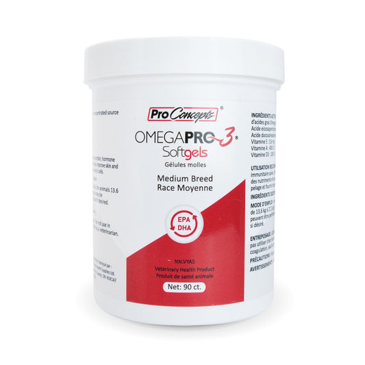 Omegapro 3 for Medium Breeds for Dogs Capsule - 90 Softgels Test - product image 1