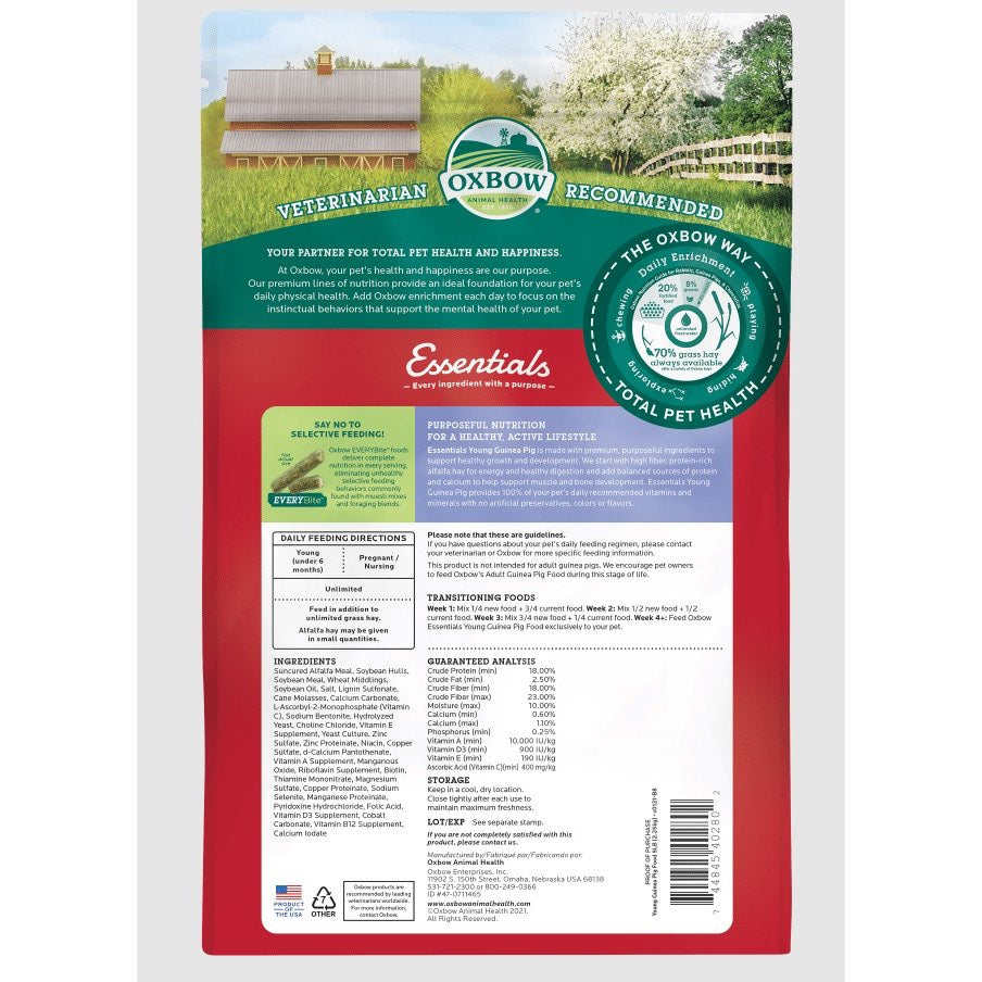 Essentials Young Guinea Pig Food for Pets (Original) 2.25 kg Bag - Default Title - product image 2