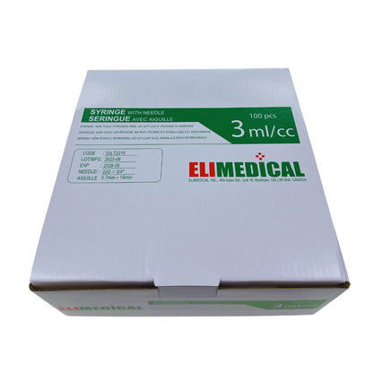 Syringes 3 mL with LL Needle Softpack - 3 mL x 22 g x 4 in - product image 1