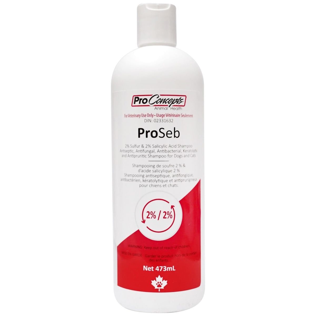 ProSeb Shampoo for Cats and Dogs 473 mL Bottle (2%/2%) - Default Title - product image 1