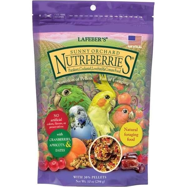 Nutri-Berries Sunny Orchard Small Parrot Food for Small Pets and Birds 284 g Bag - Default Title - product image 1