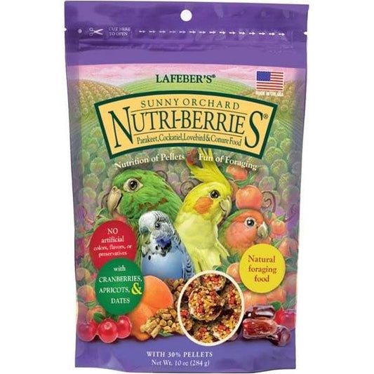 Nutri-Berries Sunny Orchard Small Parrot Food for Small Pets and Birds 284 g Bag - Default Title - product image 1