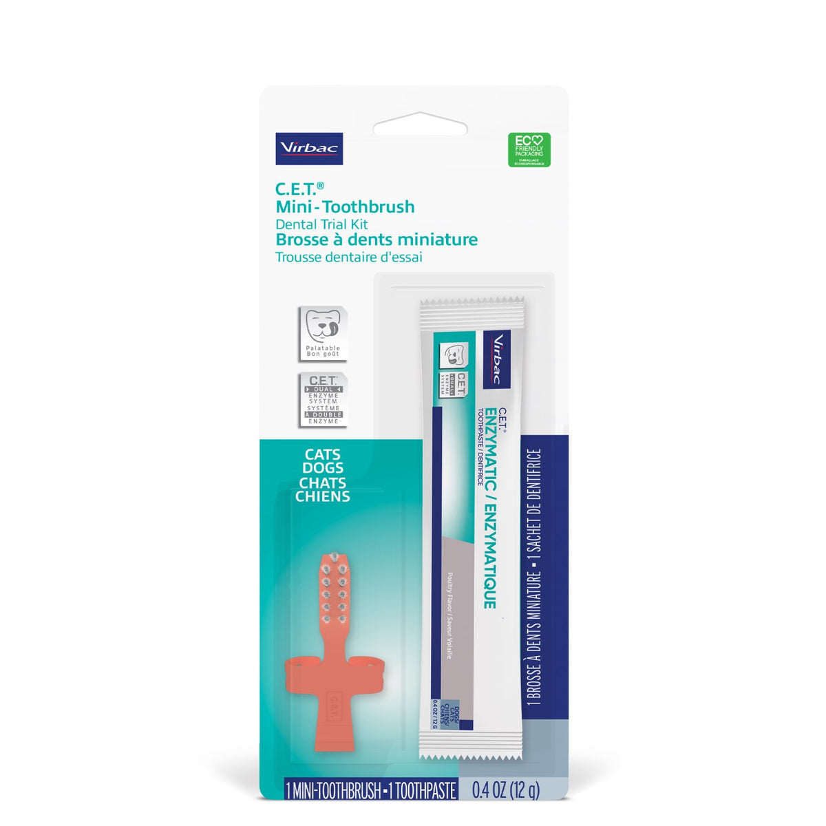 C.E.T. Mini-Toothbrush and Toothpaste Kit for Cats and Dogs (Chicken) - Default Title - product image 1