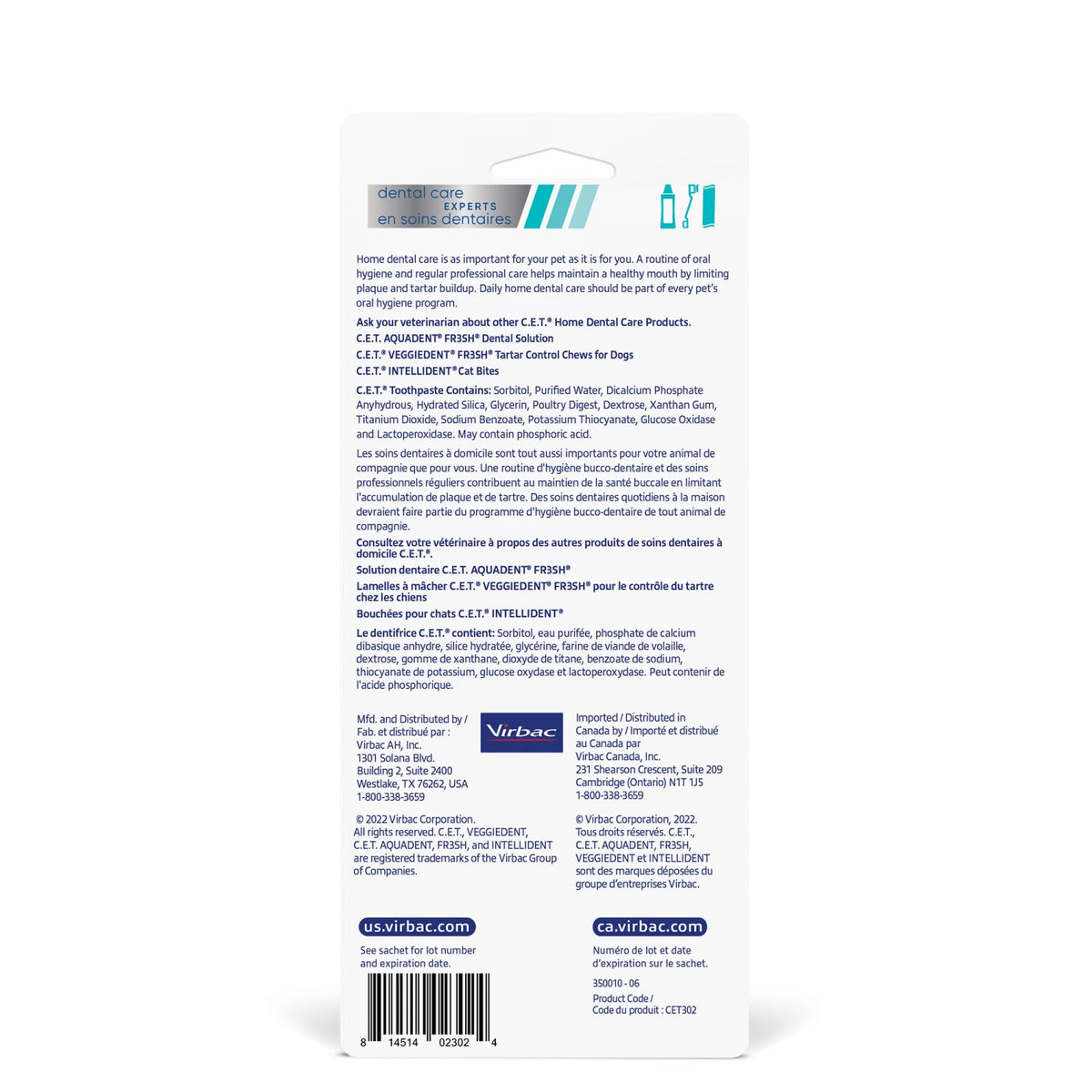 C.E.T. Mini-Toothbrush and Toothpaste Kit for Cats and Dogs (Chicken) - Default Title - product image 2
