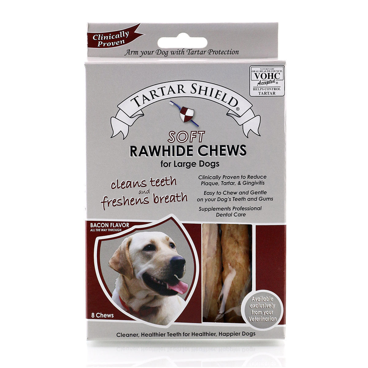Rawhide Soft Chew for Large Dogs - Pack of 8 Chew Strips - product image 1
