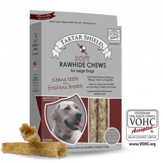 Rawhide Soft Chew for Large Dogs - Pack of 8 Chew Strips - product image 2
