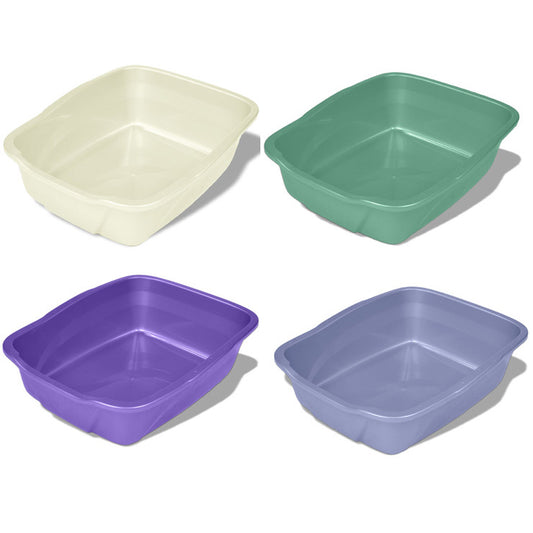 Litter Pan for Cats 1 Pan, Assorted Colours, Medium - Default Title - product image 1