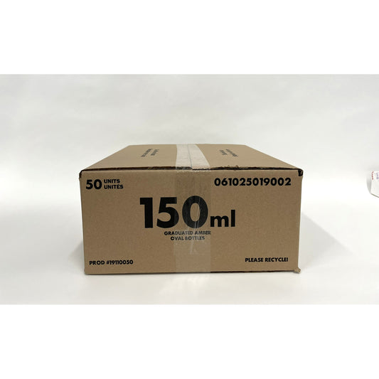 Bottle Amber Plastic Graduated with Regular Cap - 150 mL - product image 2