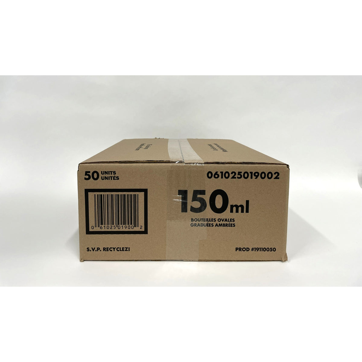 Bottle Amber Plastic Graduated with Regular Cap - 150 mL - product image 3