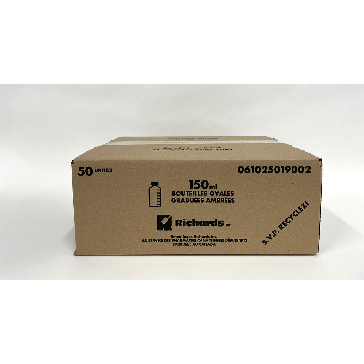 Bottle Amber Plastic Graduated with Regular Cap - 150 mL - product image 4