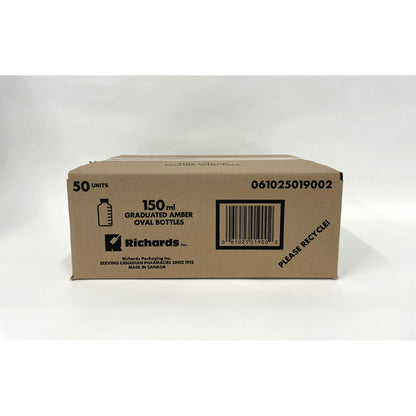 Bottle Amber Plastic Graduated with Regular Cap - 150 mL - product image 5