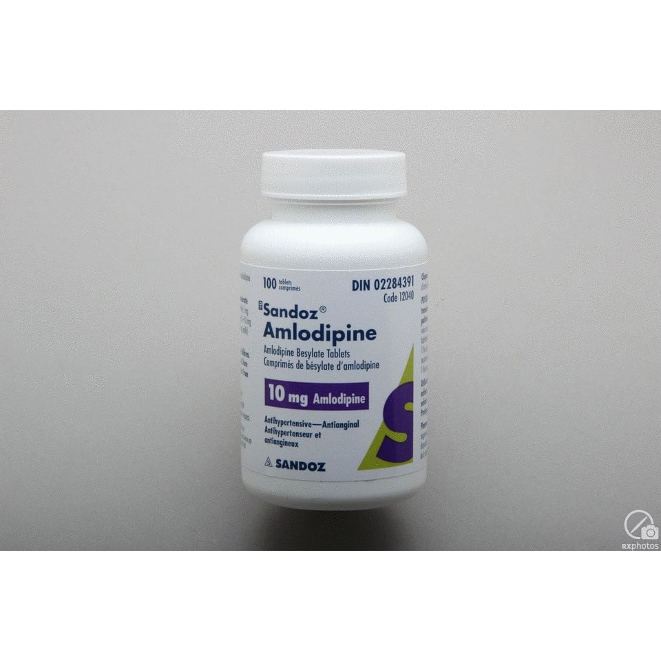 Amlodipine, 10 mg, 100 Tablets - view 1