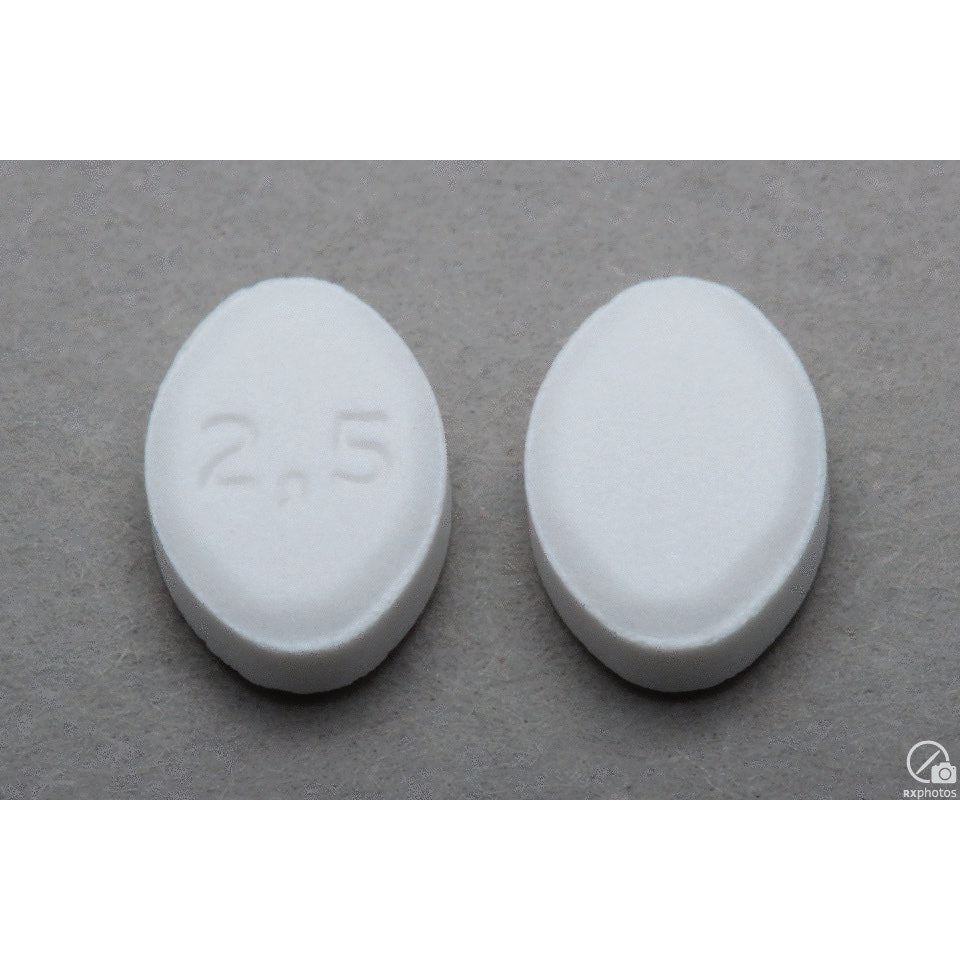 Amlodipine, 2.5 mg, 100 Tablets - view 2