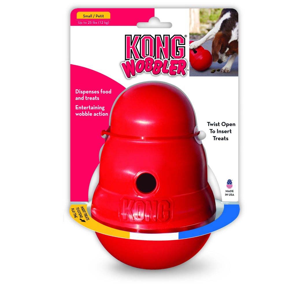 Wobbler Treat Toy for Dogs (Red) 1 Unit, Small - view 3