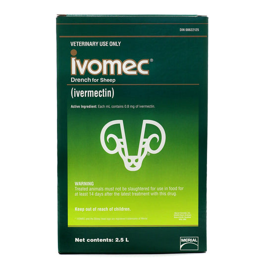 Ivomec Drench for Sheep for Farm Animals, 0.08 % W/V, 2.5 L