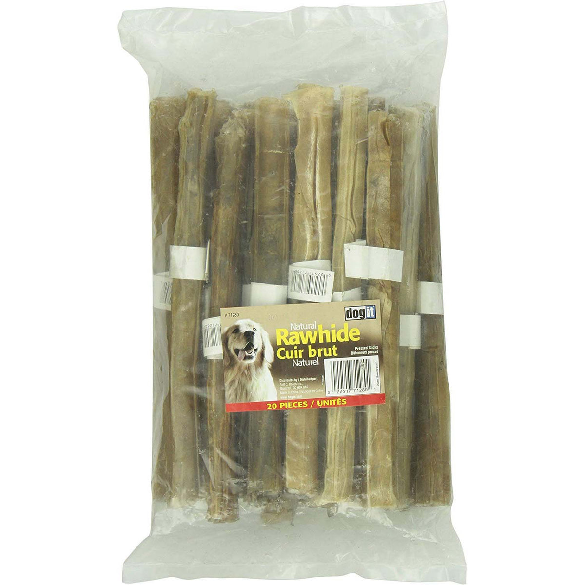 Rawhide Pressed Chew Sticks for Dogs 20 x 10 in - view 1