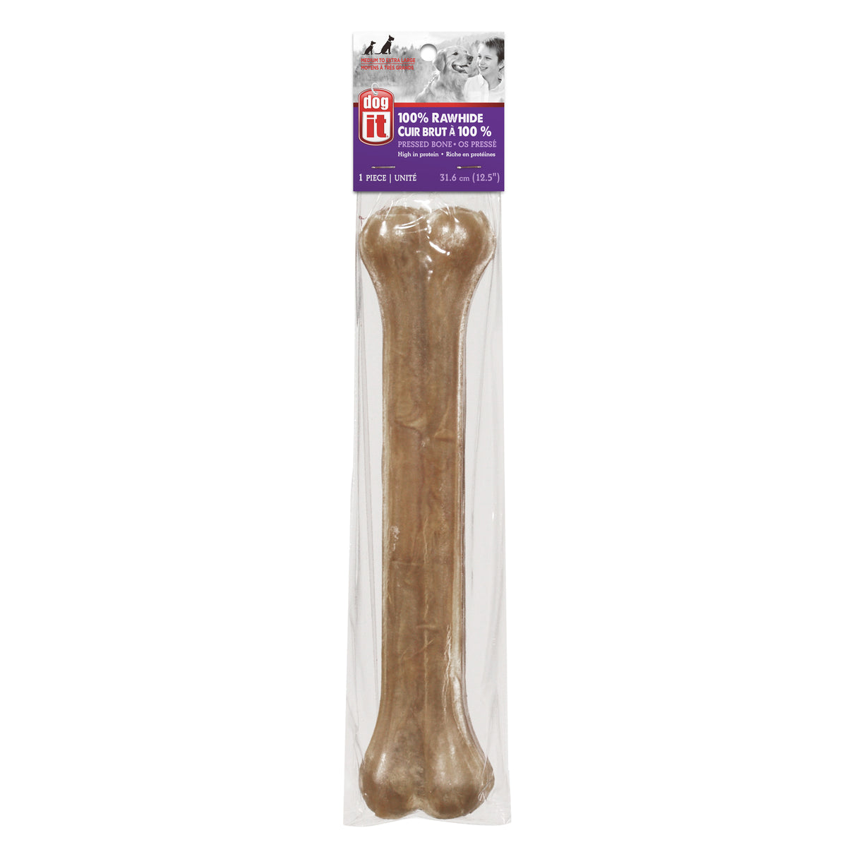 Pressed Rawhide Bone for Dogs 12.5 in 1 Stick - Default Title - product image 1