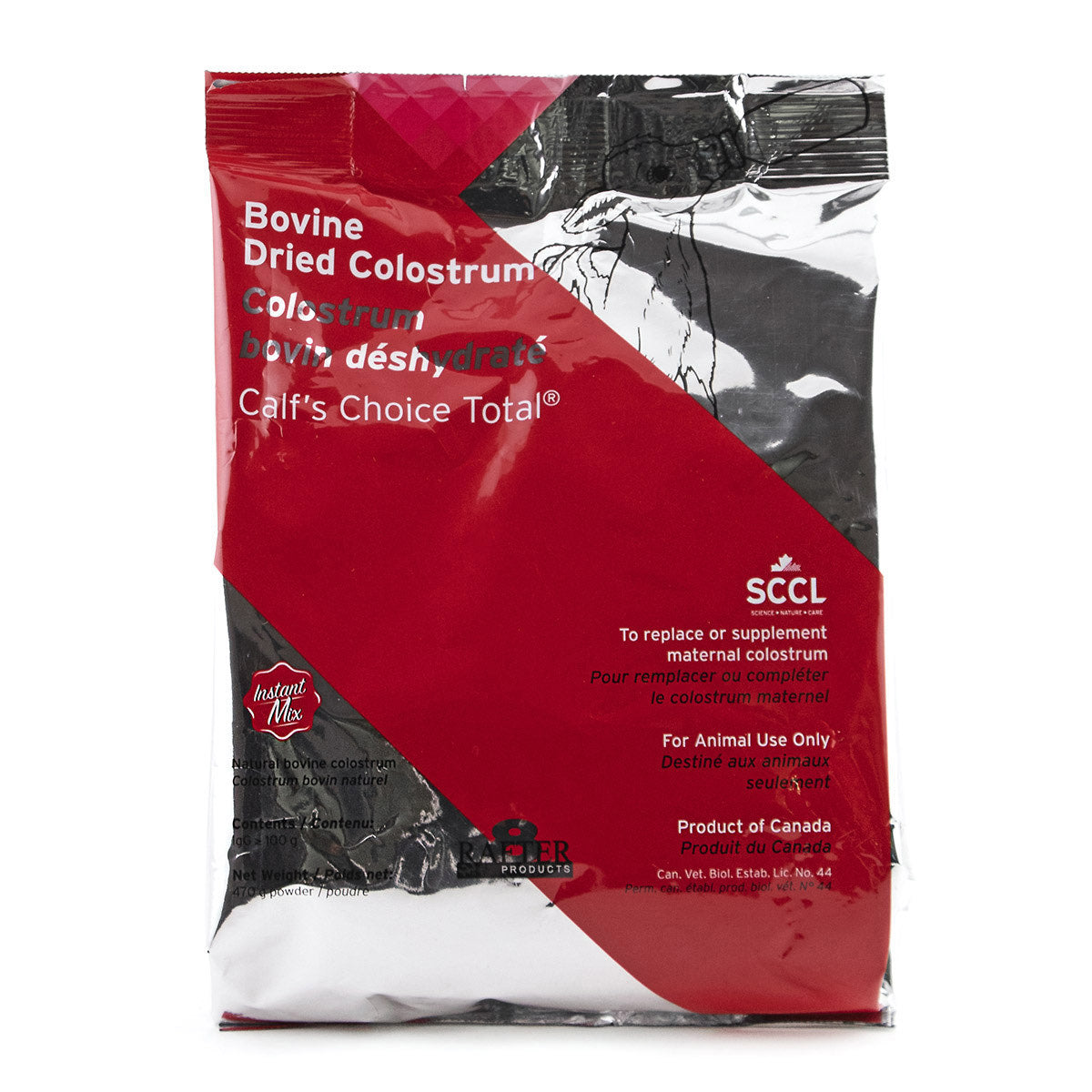 Calf's Choice Total Colostrum for Farm Animals 470 g Bag 100 g/Dose - Default Title - product image 1