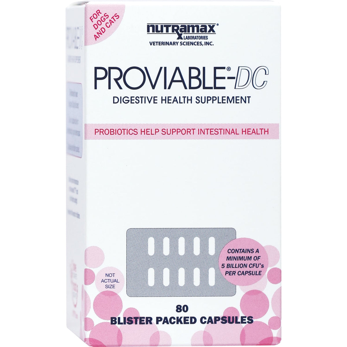 Proviable Dc for Cats and Dogs Capsule - 80 Cap - product image 1