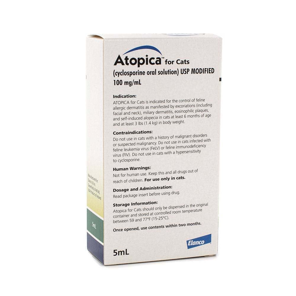 Atopica for Cats, 100 mg/ml, 5 mL - view 2