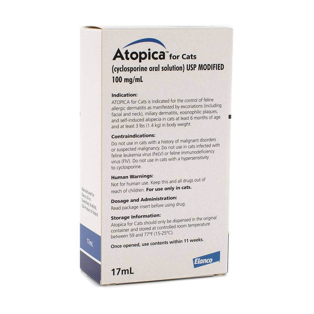 Atopica for Cats, 100 mg/ml, 17 mL - view 2