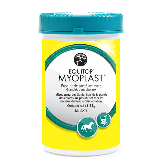 Equitop Myoplast for Horses 1.5 kg Jar 402 mg/g - Default Title - product image 1