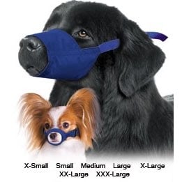Quick Muzzle 7 Pieces Set for Dogs (XS-XXXLarge) (Blue) Kit of 7 Muzzles - Default Title - product image 1