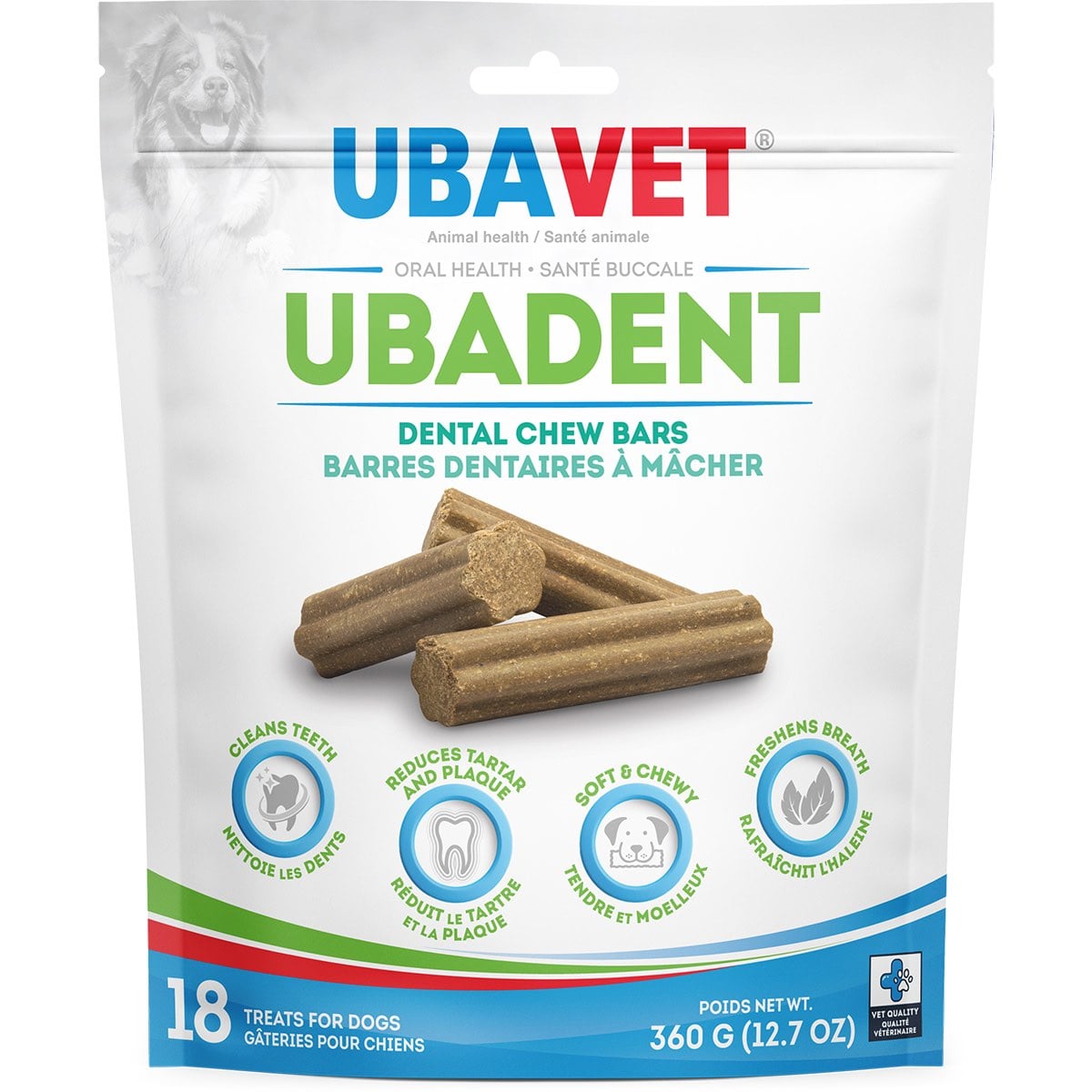 Ubadent Dental Chew Bars for Dogs (Original) Pack of 18 - Default Title - product image 1