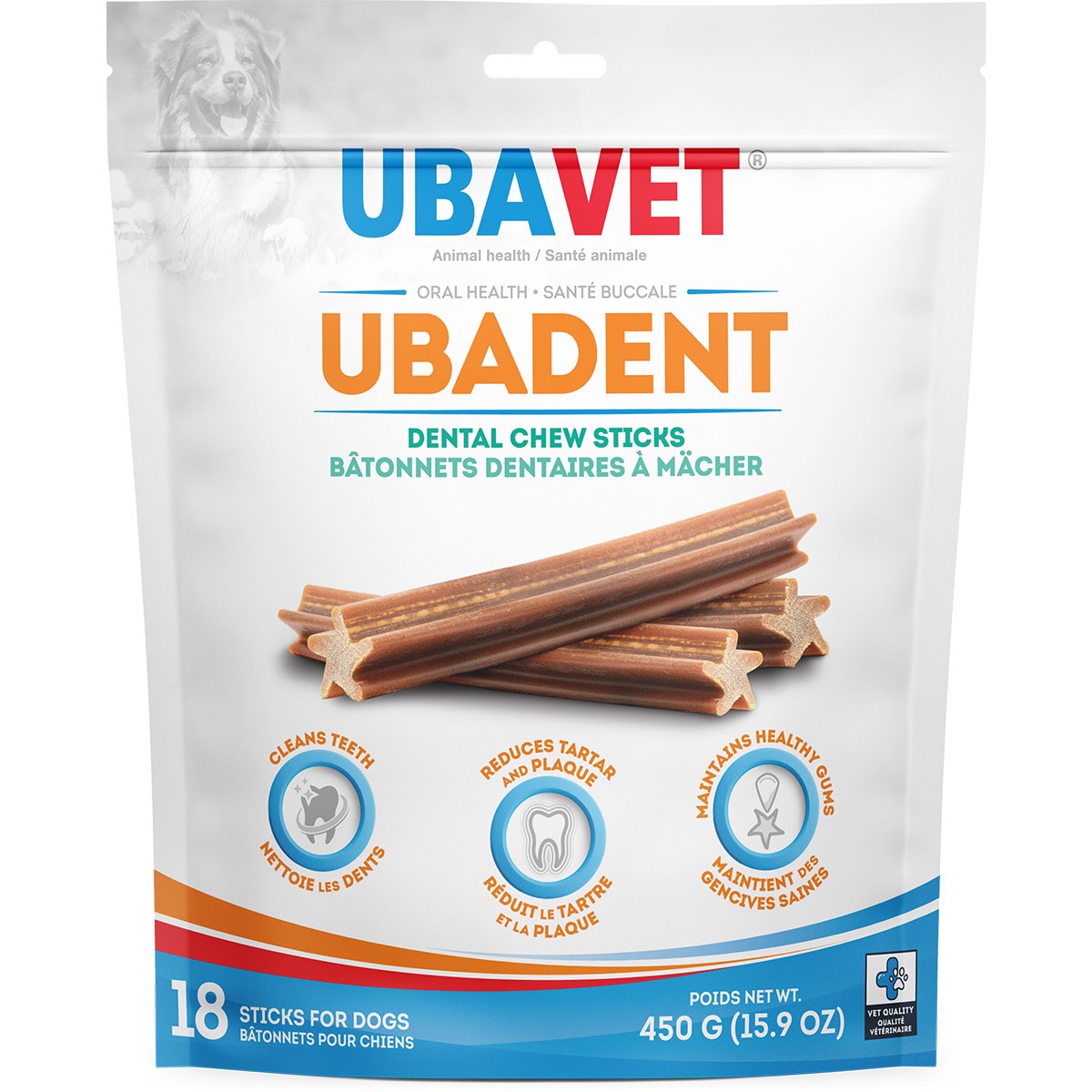 Ubadent Dental Chew Sticks for Dogs (Original) Pack of 18 - Default Title - product image 1