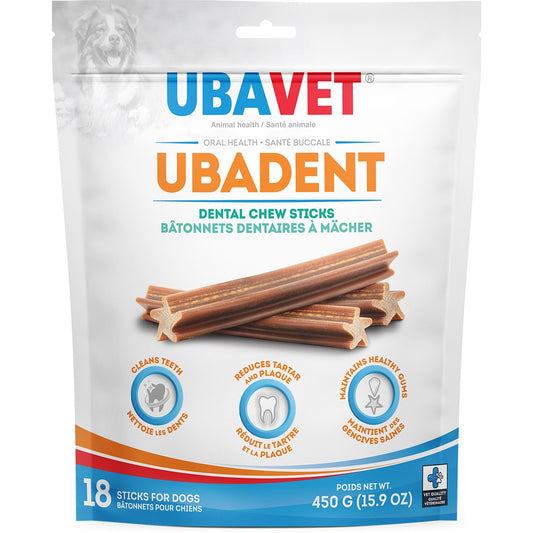 Ubadent Dental Chew Sticks for Dogs (Original) Pack of 18 - Default Title - product image 1