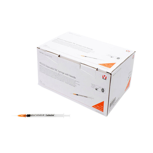 Syringe 1 mL with Needle Box of 100 Syringes 25 G x 5/8 in - Default Title - product image 1