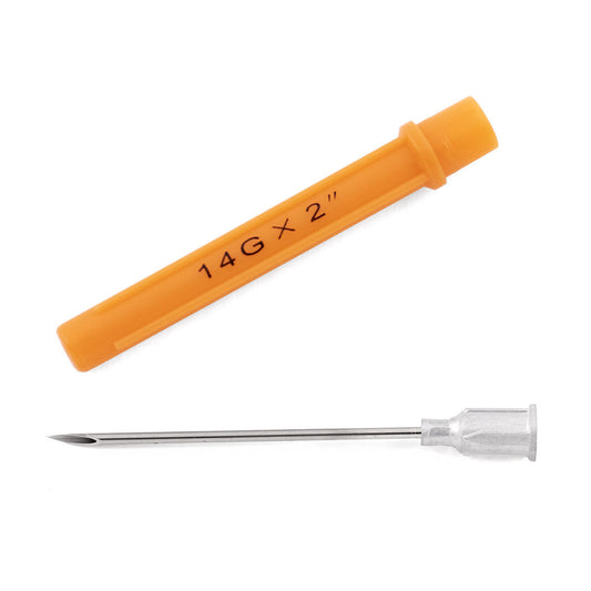 Hypodermic Needle Box of 100 Needles 14 G x 2 in - Default Title - product image 1