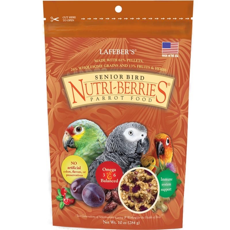 Nutri-Berries Senior Parrot Food for Small Pets and Birds 284 g Bag - Default Title - product image 1