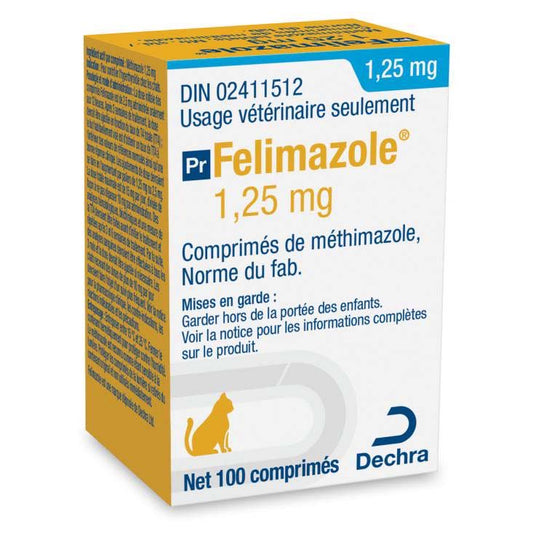 Felimazole for Cats, 1.25 mg, 100 Tablets - view 1