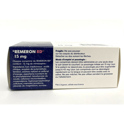 Remeron RD Tablet (Orally Disintegrating) 1 Bottle of 30 Tablets - view 3