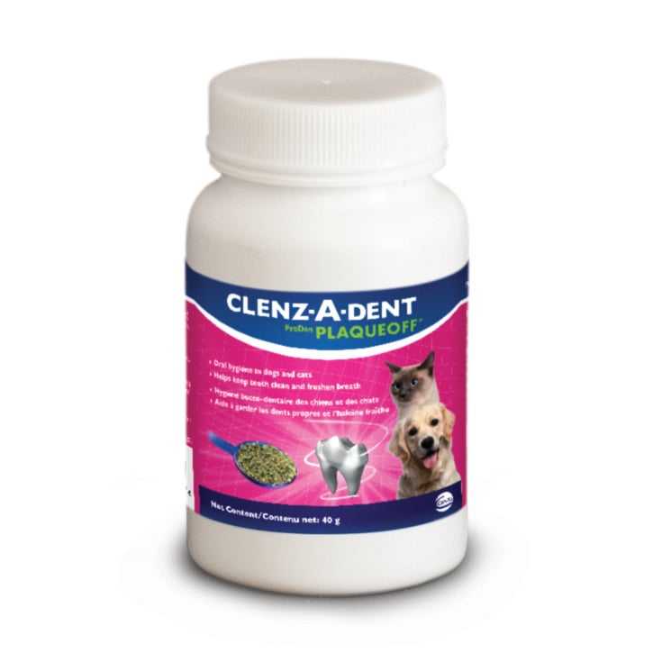 Clenz-A-Dent Plaqueoff for Cats and Dogs 40 g Jar 330 mg/dose - Default Title - product image 1